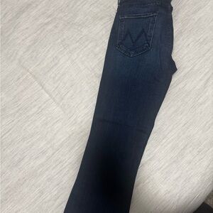 MOTHER Dark Indigo Straight Leg Jeans